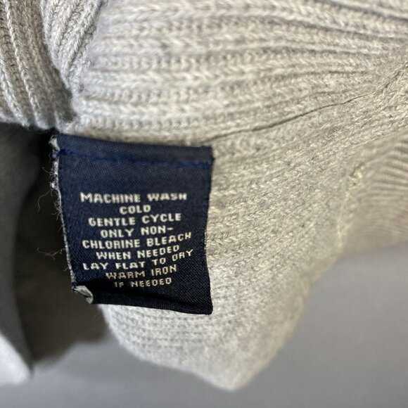 Polo Ralph‎ Lauren Sweater Men’s XXL  1/4 Zip Pullover Gray 100% Cotton RN#41381 - Picture 7 of 9